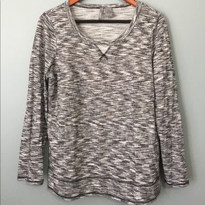 New Directions Large Heathered casual shirt
